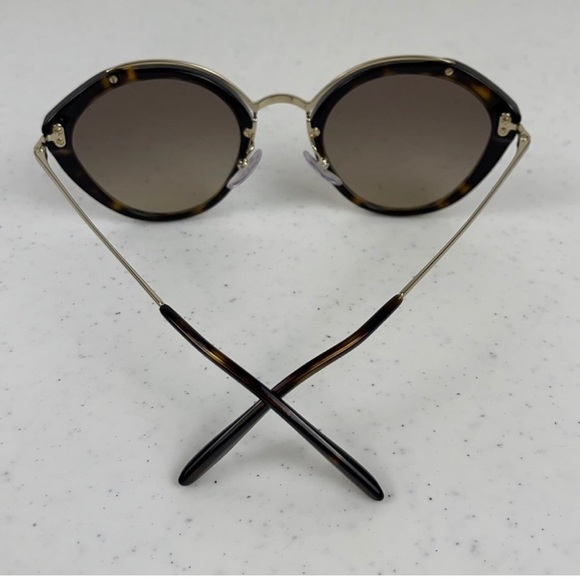 Prada Ladies Black Oval Sunglasses - Picture 4 of 13